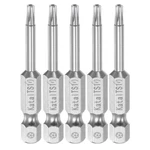 5PCS TS10 Magnetic Security Star 5POINT Screwdriver Bit 1/4" Hex Shank 2" Length. Fixed Price $17.79.
