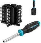 Duratech Screwdriver, Multi-function Set W/60 Replaceable Cr-v Bits. Fixed Price $15.39.