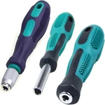 3-PIECE 1/4 Hex Screwdriver Bit Holder Handle Set With Quick Change, Green. Fixed Price $14.39.