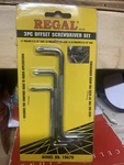 Regal 3PC Offset Screwdriver Model No. 19670. Fixed Price $9.99.