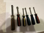 Vintage Vermont American 6 Pc Sae Hollow Shaft Nut Driver Set Usa. Fixed Price $12.99.