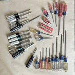 Vintage Craftsman Usa Screwdriver Set Of 30 Phillips Flat Torx Nut. Fixed Price $64.95.