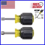 Effortless One-handed Operation: Klein Stubby Magnetic Nut Driver Set, 2-PIECE. Fixed Price $34.19.