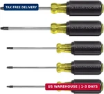 Klein Tools 19555 Torx Cushion Grip Screwdriver Set, Made Usa, T15, T20, T25,. Fixed Price $74.98.