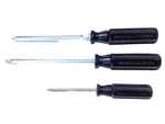 Snap On 3 Piece Black Hard Handle Phillips Tip Octo Grip Super Screwdriver Set. Fixed Price $69.95.