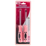 Iit 2PC Ladies Pink Screwdrivers #2 1/4" Slotted Set 88300. Fixed Price $11.99.