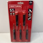 New! Craftsman 5-PC. Precision Screwdriver Set, CMHT65074. Fixed Price $9.99.