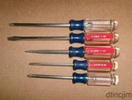 Craftsman 5 Piece Flat Blade And Phillips Screwdriver Set. Fixed Price $27.95.