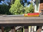 Ridgid 3/8" Model No. 1943 Flat Slotted Screwdriver Orange Yellow 13.5" Usa. Fixed Price $23.99.