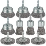 10 Pcs Wire For Drill, Coarse Carbon Steel Crimping Wheel Brush, 1/4. Fixed Price $13.89.