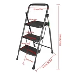 Step Ladder Folding Stool 330 Lbs With Wide Anti-slip Pedal Sturdy Steel. Fixed Price $46.20.