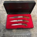 Kershaw Snap-on 70TH Anniversary Edition 1920-1990 Wild Turkey Pocket Knife Set. Fixed Price $75.00.
