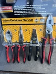 Rare Sears Craftsman Professional Usa Nos 4PC Electricians Plier Set 73634 Red. Fixed Price $279.00.