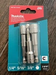 New Makita Impact Xps Pk 9/16" Magnetic 1/4 5/16 3/8 Nutsetter E-01432. Fixed Price $17.99.