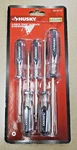 Husky 5-PIECE Torx Acetate Screwdriver Set: T10, T15, T20, T25, T30 1000 029 736. Fixed Price $24.99.