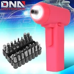 Led Cordless Electric Screwdriver 32PC Bits Power Tool Kit W/case Pink. Fixed Price $25.49.