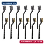 12PCS Mini Wire Brushes, Stainless Steel & Brass Set, Curved Hand. Fixed Price $18.99.