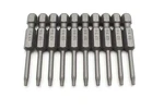 Tmax 10PC T6-T25 Torx Star Point Reduced Round Shaft Screwdriver Insert Bits. Fixed Price $13.97.
