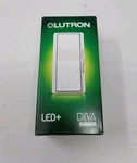 New Lutron DVCL-153PR-WH Diva Dimmer Switch 120V Single Pole 3-WAY Led+ White. Fixed Price $21.99.