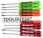 (10) Snap On Pocket Flat Tip Screwdrivers, Magnet End, Mixed New. Fixed Price $24.26.