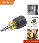 Versatile Stubby Screwdriver/nut Combo For Tight Spaces - Klein Tools. Fixed Price $17.99.