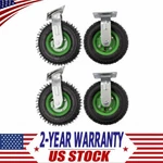 4PCS 8" Pneumatic Air Tire 2 Rigid + Swivel Wheel Hd Farm Cart Caster Large. Fixed Price $69.44.