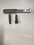 New Craftsman Reversible Offset Ratchet With 2 Bits & Free Shipping. Fixed Price $15.95.