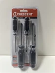 Crescent CT4PCSET Alloy Steel Chrome Black T15 T30 Torx Tip Screwdriver. Fixed Price $16.00.