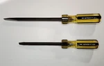 Vintage Wright Tools Square Shank Flat Tip Screwdrivers 1 Each # 9482 & 9483 Usa. Fixed Price $38.00.
