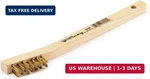 Forney 70490 Wire Scratch Brush, Brass With Wood Handle, 7-3/4-INCH-BY-.006-INCH. Fixed Price $11.88.