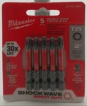 Milwaukee Shockwave 2" T25 5-PIECE Impact Torx Power Bits Steel Machine Tip. Fixed Price $19.99.