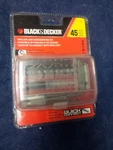 Black & Decker 45 Piece Drilling And,screwdriving Set *71-912*. Fixed Price $25.00.