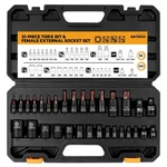 Elead 31PC Torx Bit Socket Set T8-T70 E4-E24 Star Tool Kit S2 Steel. Fixed Price $38.99.