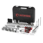 Intertool 111PC 1/4" And 1/2" Ratchet Socket Wrench Bit Set ET08-8111. Fixed Price $129.99.
