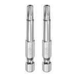 Harfington 2PCS Security Torx Bit 1/4" Hex Shank 2" Long T27, Silver Tone. Fixed Price $9.58.