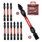 Geinxurn 10PCS SL1/4-PH2 Impact Double End Screwdriver Bit Set, 2.56 In. Red. Fixed Price $16.65.