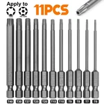 11PC T6-T40 Magnetic Head Torx Screwdriver Bit Set Security Tamper Proof Star Us. Fixed Price $5.99.