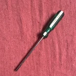 Sk 70044 Flat/slotted Screwdriver Green Handle Steel Plastic Single Piece. Fixed Price $24.99.