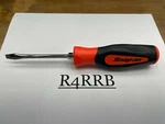Snap-on Tools Usa New Orange 1/4" Tip Soft Grip Flat Head Screwdriver SGD4BO. Fixed Price $49.95.