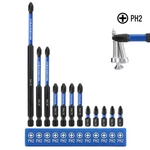 Workpro 12PC PH2 Impact Phillips Screwdriver #2 Bits 1/4" Hex-shank. Fixed Price $18.99.