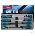 Vessel Screwdriver Set 9008EVA Megadora Jawsfit 8-PIECE Jis Japan Foam Tray!. Fixed Price $85.99.