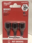 Milwaukee, Insert Magnetic Nut Drivers, 7/16" 49-66-4516, 3PACK. Fixed Price $5.50.