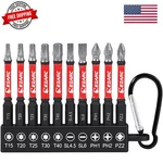 Diamond Tip Screwdriver Bit Set, Anti-slip Magnetic 2-9/16"65MM Torx Phillips.... Fixed Price $25.19.