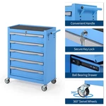 Rolling Tool Cart 5-DRAWER With Locking Mechanism Wheels Mobile Cabinet Set. Fixed Price $126.28.