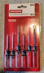 New Craftsman Pc Jewelers Precision Screwdriver Set 9-41106 Phillips And Flat. Fixed Price $18.99.