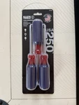 Klein Usa 250TH Limited Edition 3PC Screwdriver Set Heavy Duty Red White Blue. Fixed Price $59.99.