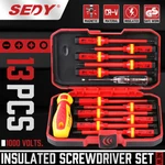 13PC Electrician Insulated Magnetic Screwdriver Set 1000V Vde & Gs Certified Pro. Fixed Price $24.99.