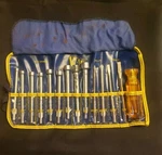 Vintage Vacomb 14 Pc Screw & Nut Driver Set No. 90000 Roll Up 90-1 Handle. Fixed Price $80.00.