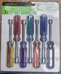 Pittsburgh 7PC Nut Driver Set -metric- Sizes: 5, 6, 7, 8, 10, & 12MM #69110. Fixed Price $19.50.