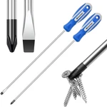 Amartisan 2-PIECE 12'' Long Screwdriver Set, Blade 12-INCH. Fixed Price $13.95.
